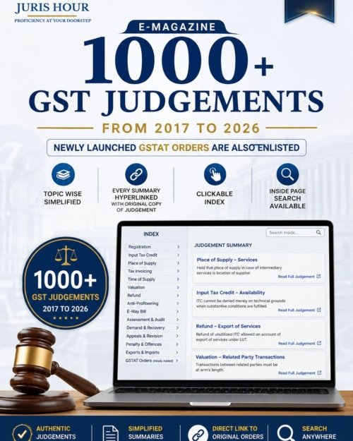 1000+ GST JUDGMENTS E-MAGAZINE (2017-2026)