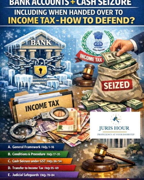 100 FAQs On Attachment & Freeze of Bank accounts + Cash Seizure, Including When Handed Over To Income Tax - How To Defend?
