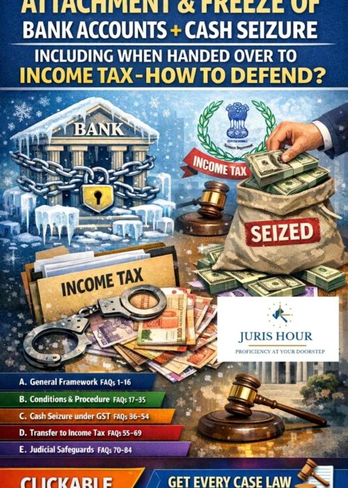 Home 100 FAQs On Attachment & Freeze of Bank accounts + Cash Seizure, Including When Handed Over To Income Tax - How To Defend?