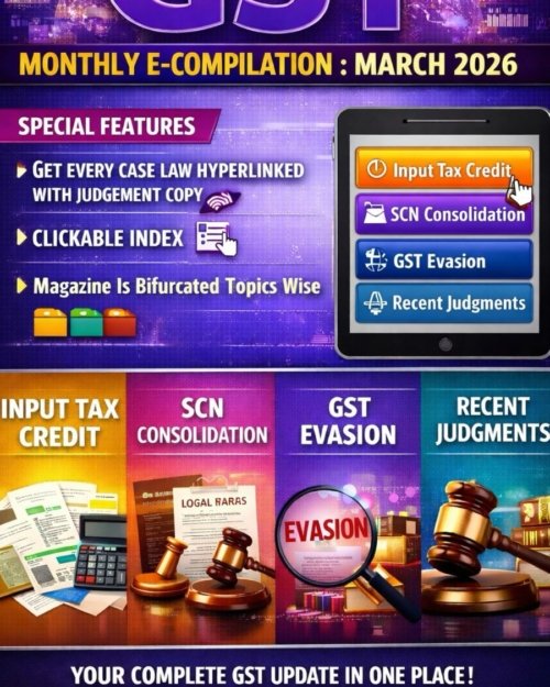 GST Monthly E-Compilation : March 2026