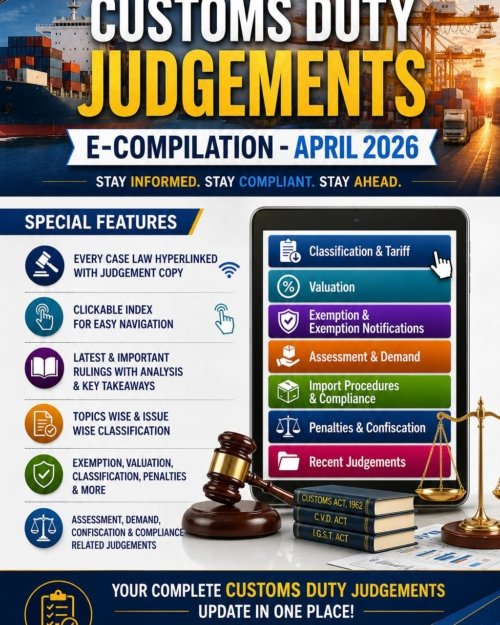 Customs Duty Judgements E-Compilation - April 2026