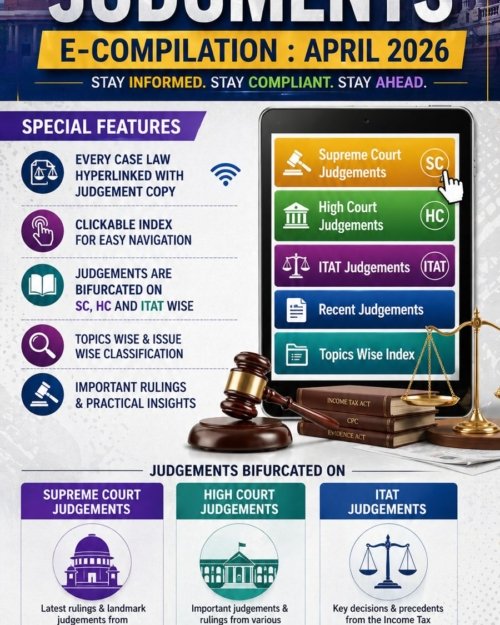 Income Tax Judgments E-Compilation : April 2026