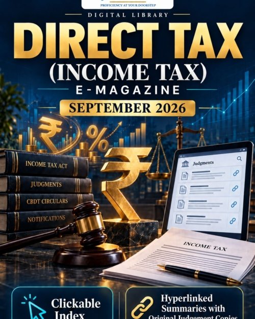 Direct tax (Income Tax) E-Magazine September 2026